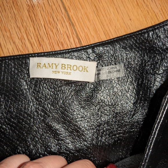 10. NWOT RAMY BROOK NATALIA FAUX LEATHER MINI PLEATED SKIRT - Picture 5 of 12